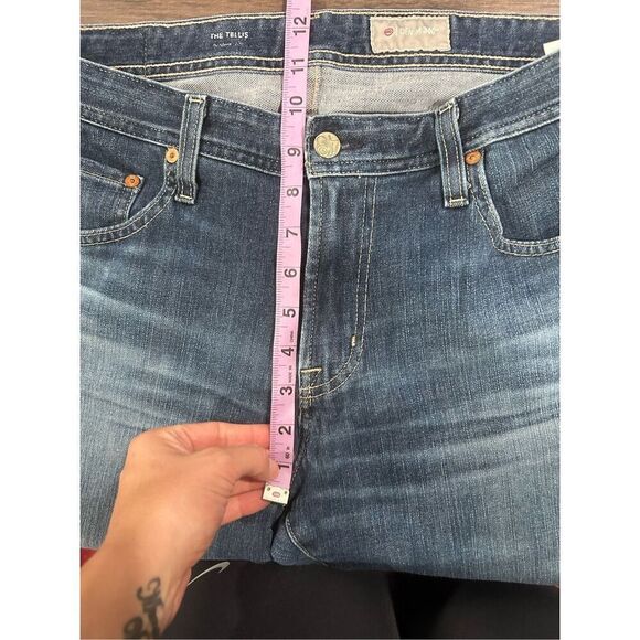 AG Adriano Goldschmied Tellis Modern Slim Straight Denim 360 Size 34R - Picture 12 of 13